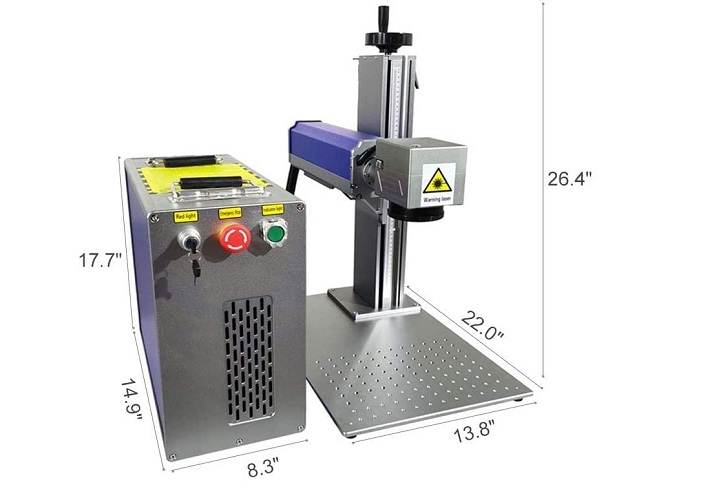 MCWlaser PRO laser engraver dimensions