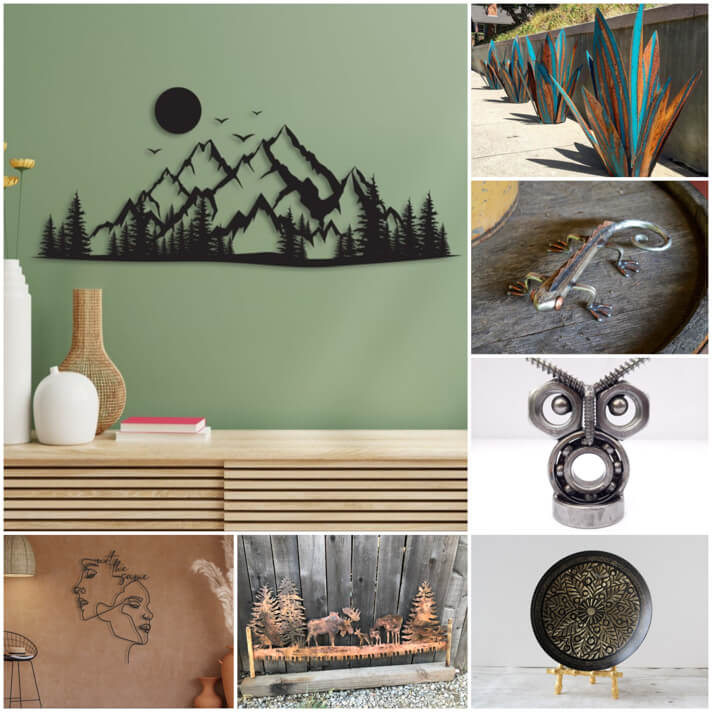Metal Artwork (Source: Etsy)