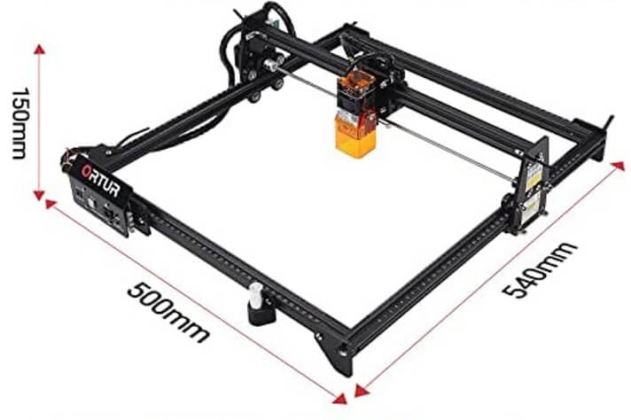 Size of Ortur Laser Master 2