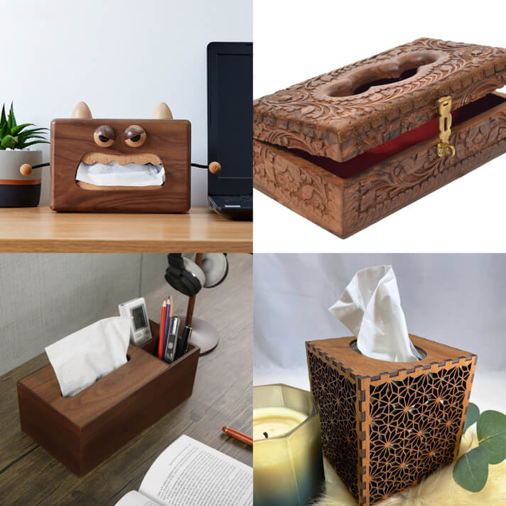 Wooden Tissue Boxes (Source: Etsy)