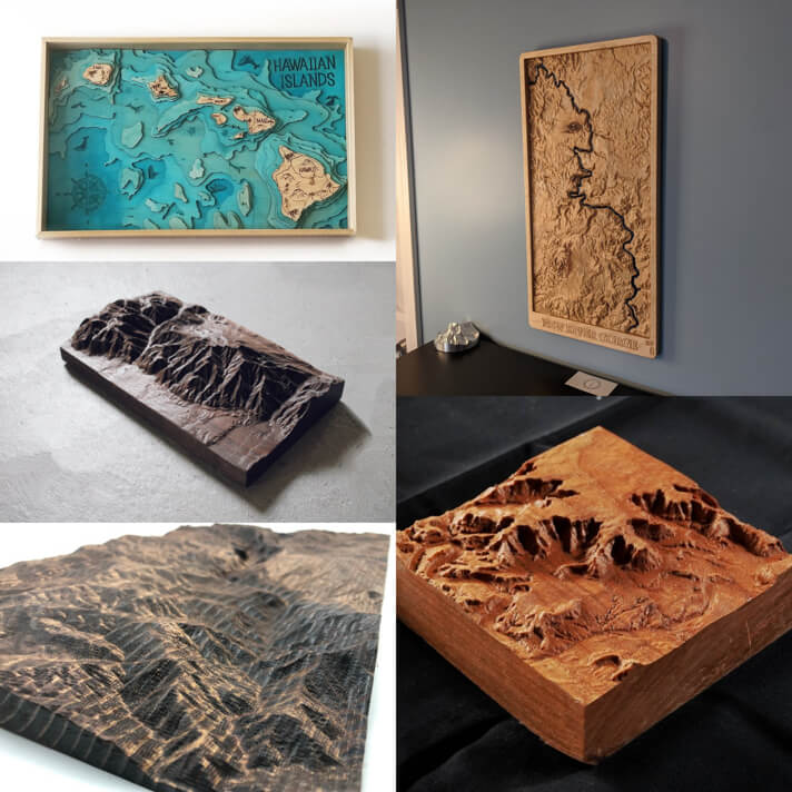 Wooden Topography (Source: Etsy)