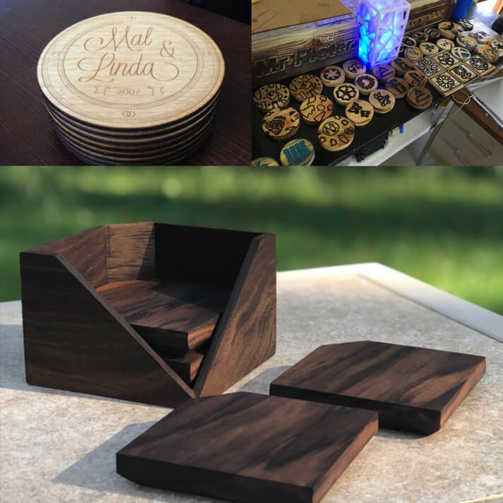 Wooden coasters