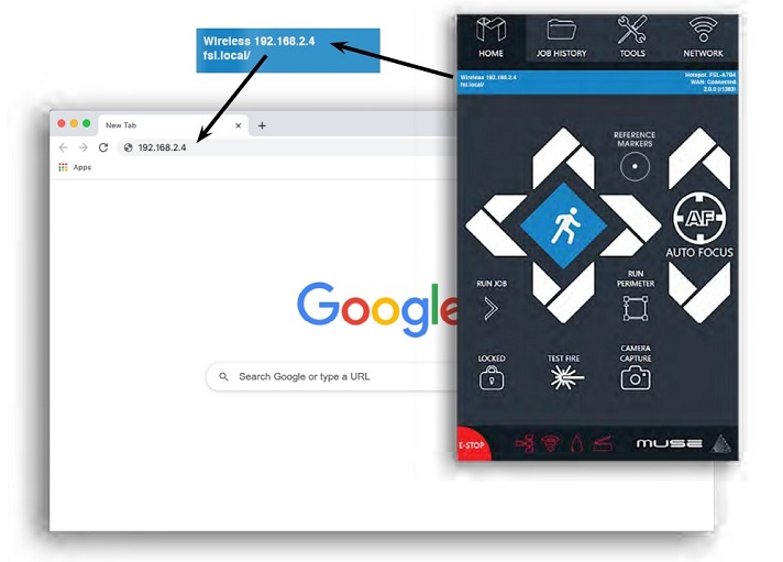 Connecting RetinaEngrave software