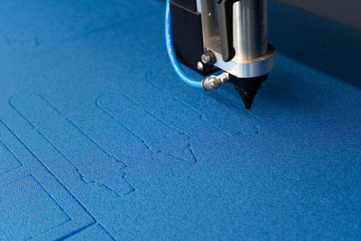 laser cutting foam
