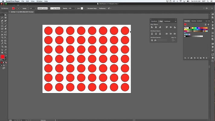 Shape placement in Adobe Illustrator
