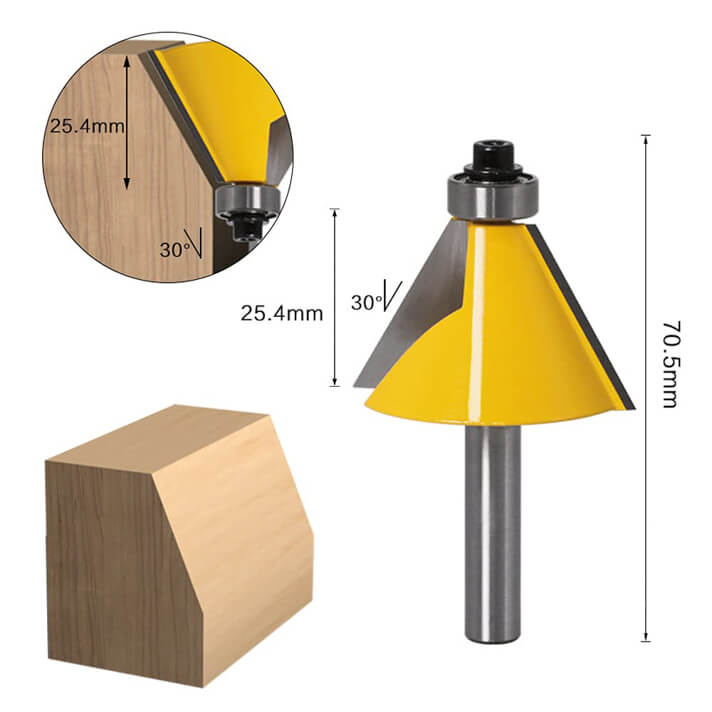 30 deg Chamfer router bit