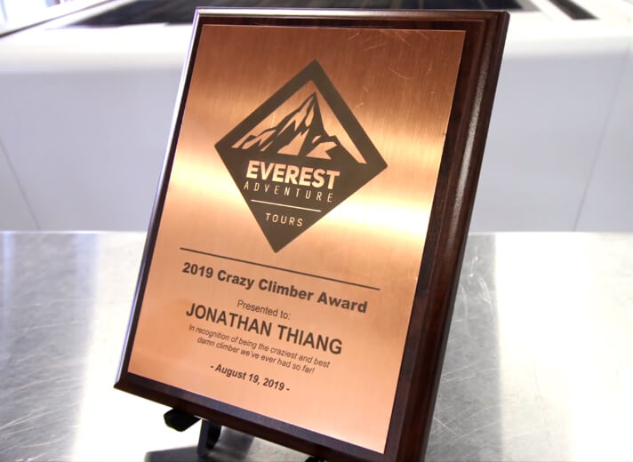 Engraving on Bare metal brass