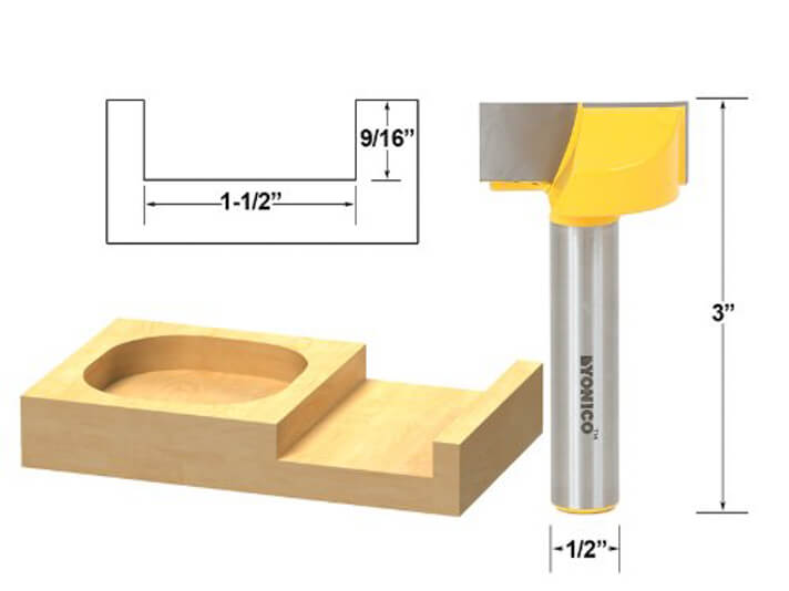 Bottom Cleaning router bit