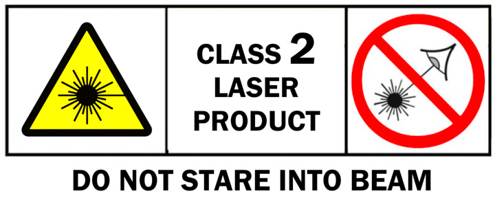 Class 2 laser