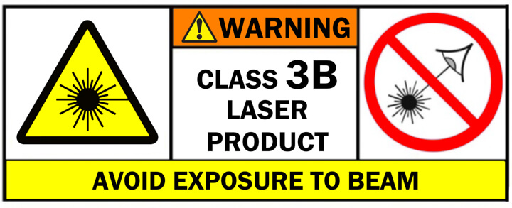 Class 3B laser