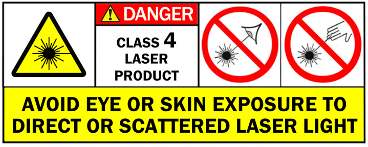 Class 4 laser