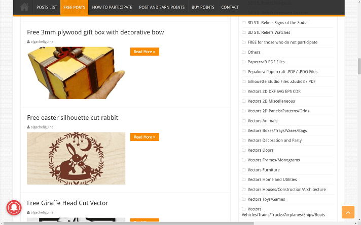 DXF Downloads website