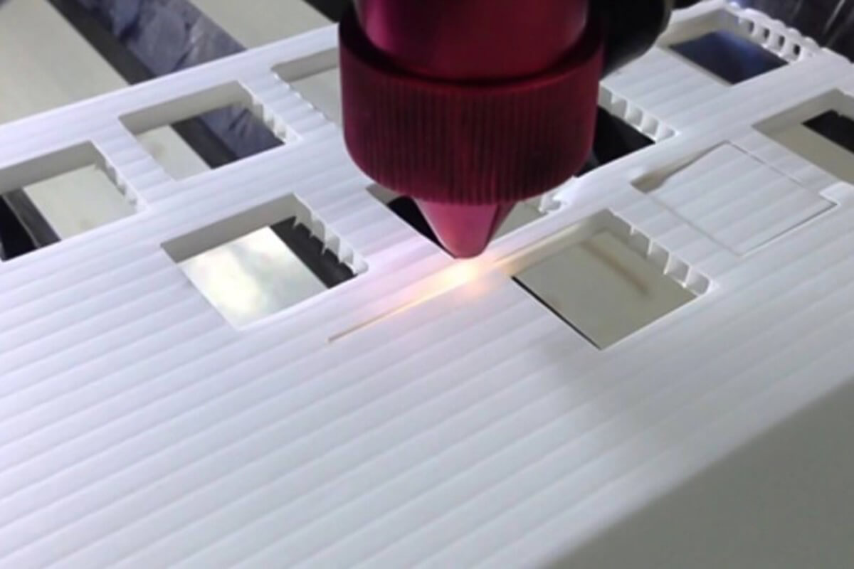 Laser Cutting Polypropylene (Source Rapiddirect)