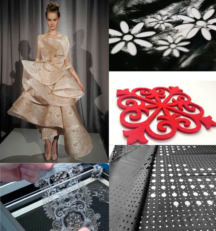Laser cutting fabrics