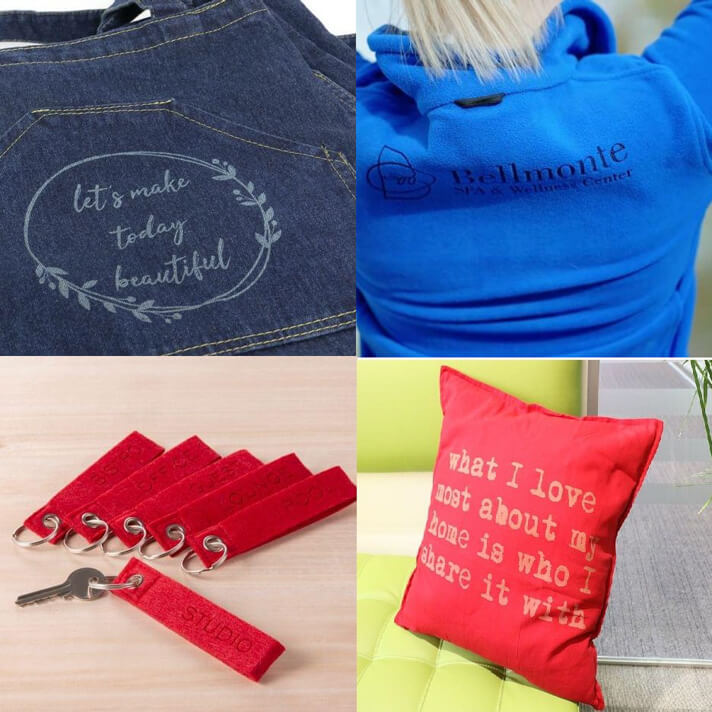 Laser engraving fabric