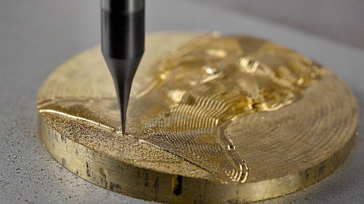 Milling bronze on a CNC machine 