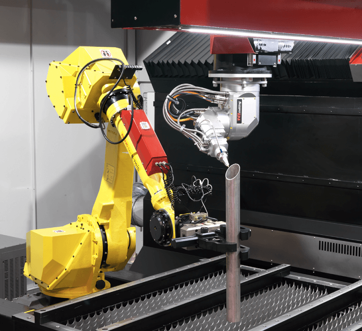 Robot-assisted laser cutting