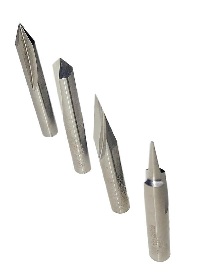 Solid carbide router bits