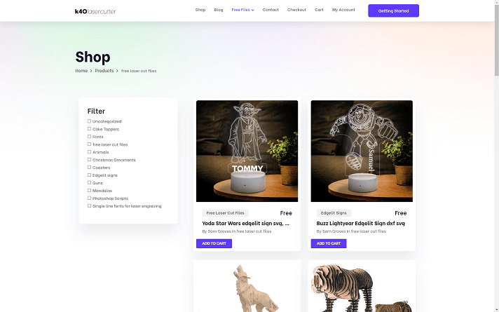 k40lasercutter website