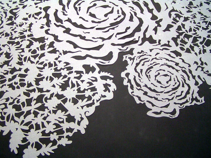 Laser-cut fabric