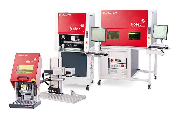 rotec SpeedMarker series of MOPA laser engravers 