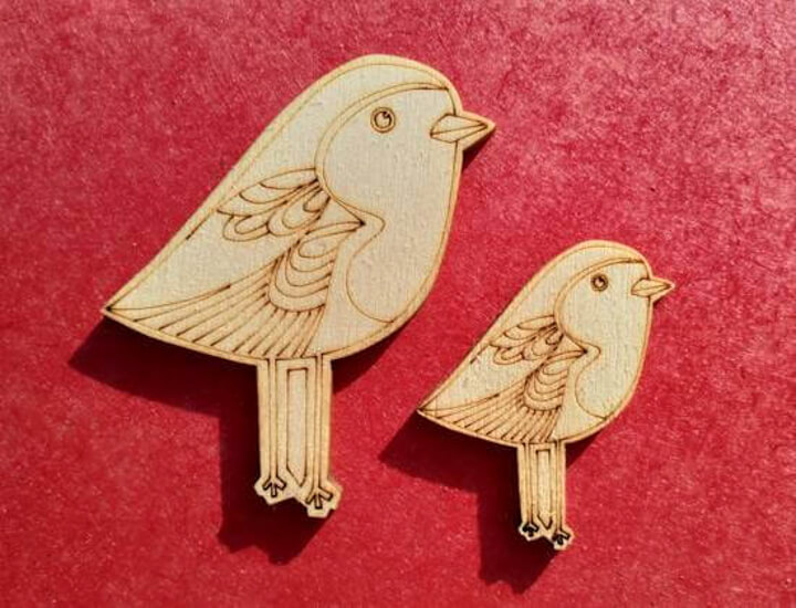 Vector engraving on wood (Source: LaserFlair)