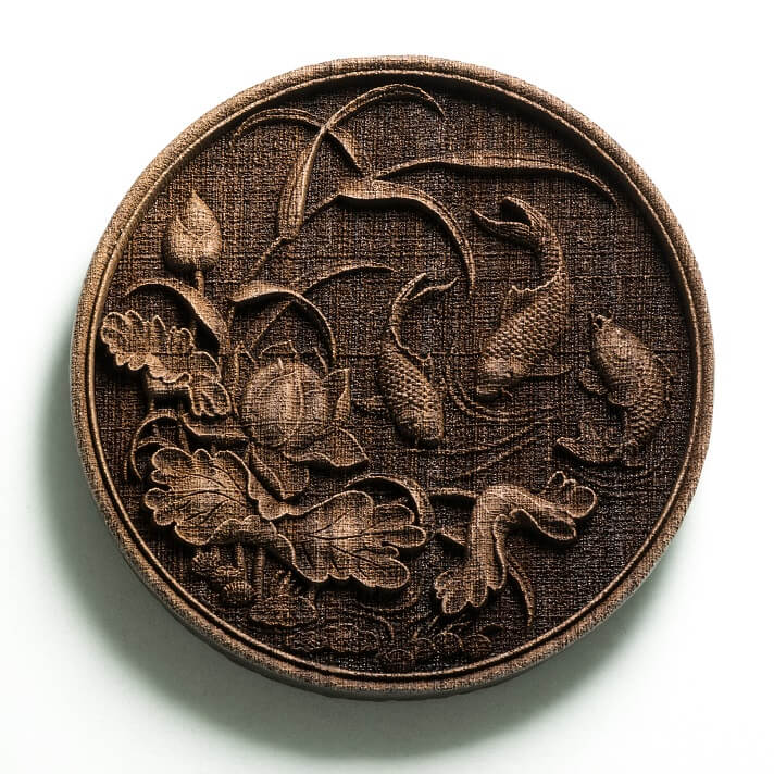 A 3D laser engraved surface after post-processing