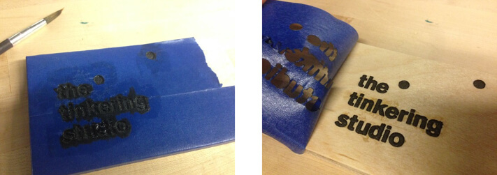 Applying color to the engraving