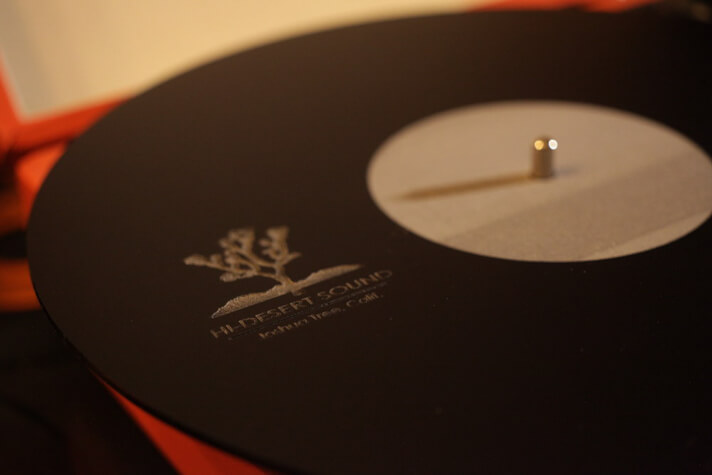 Black acrylic record