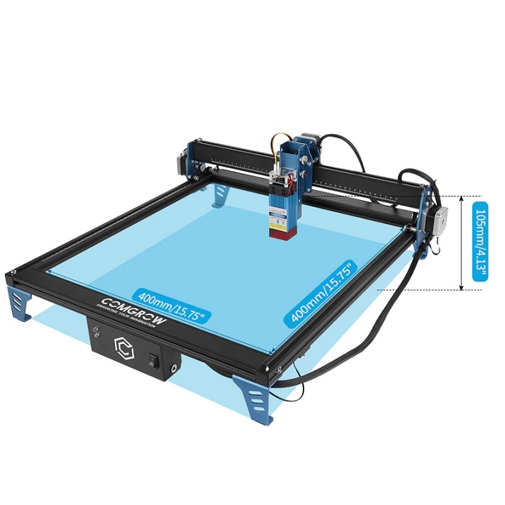 Work area of ComgoZ1 laser engraver