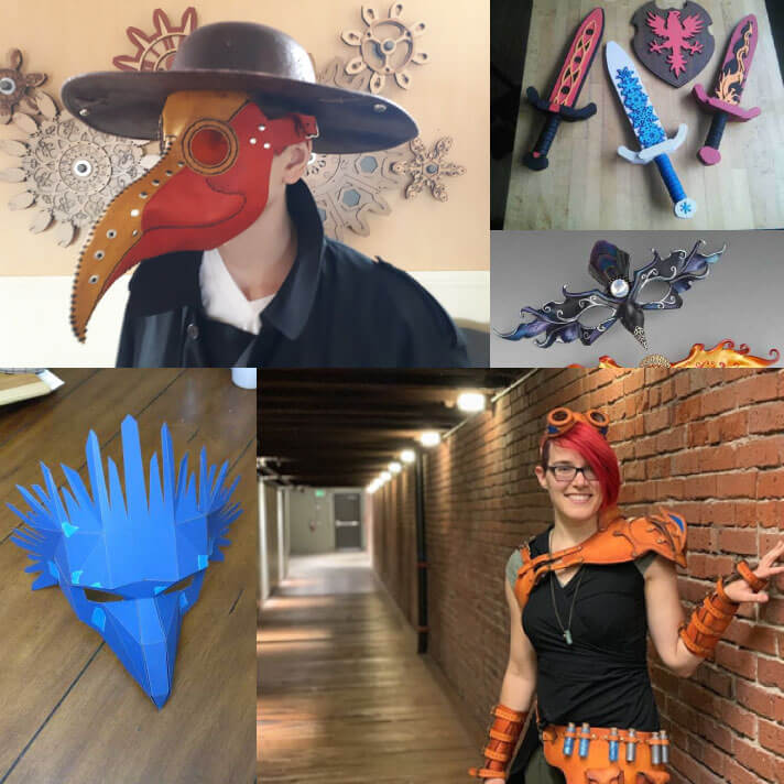Costume projects made using Glowforge