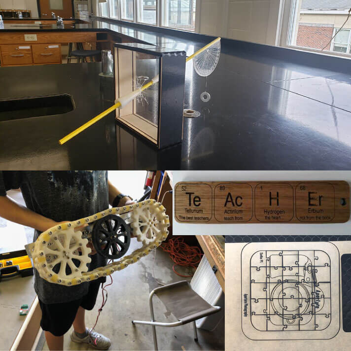 Classroom projects made using Glowforge