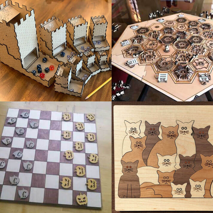 Game projects made with Glowforge