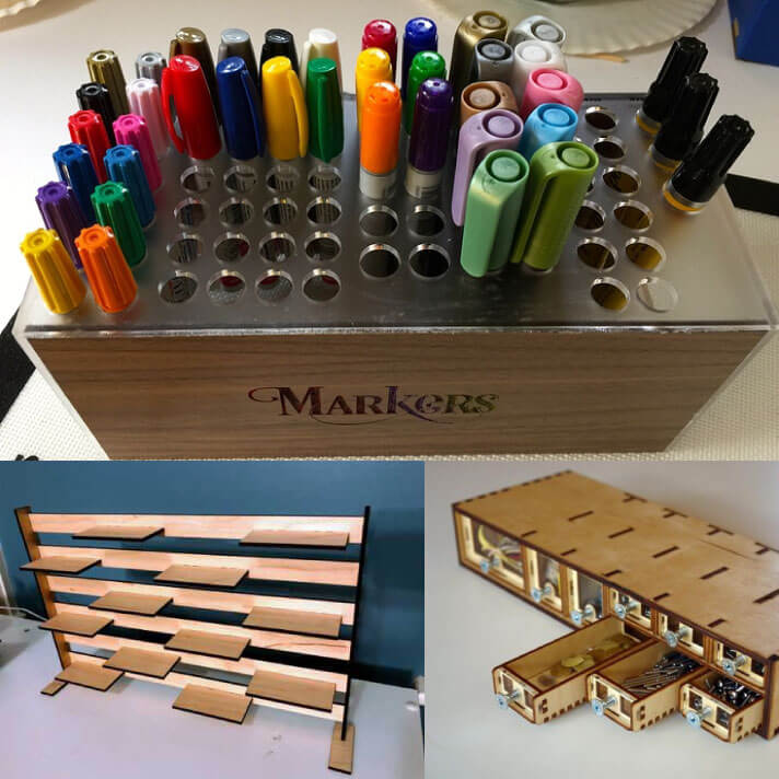 Organizer projects made with Glowforge
