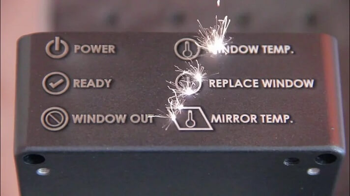 Marking aluminum with a fiber laser