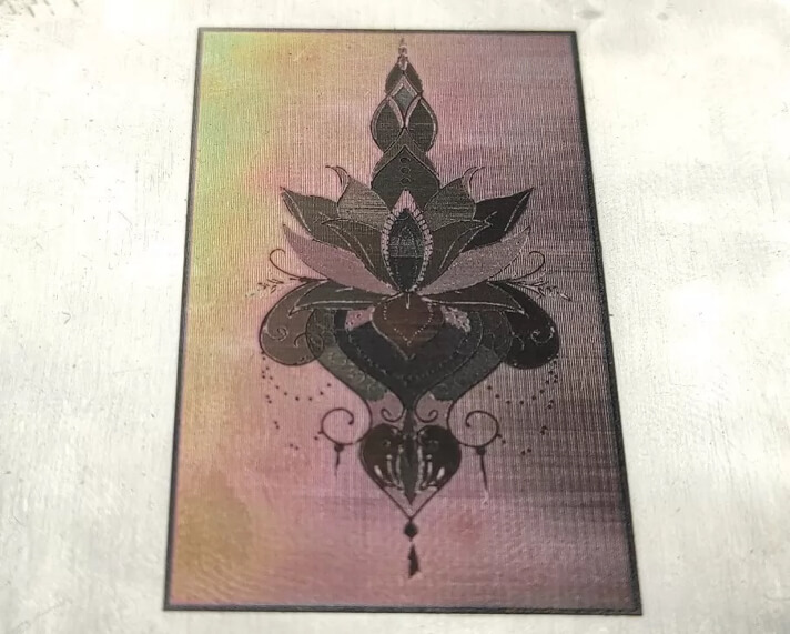 Color laser engraving on Stainless steel 