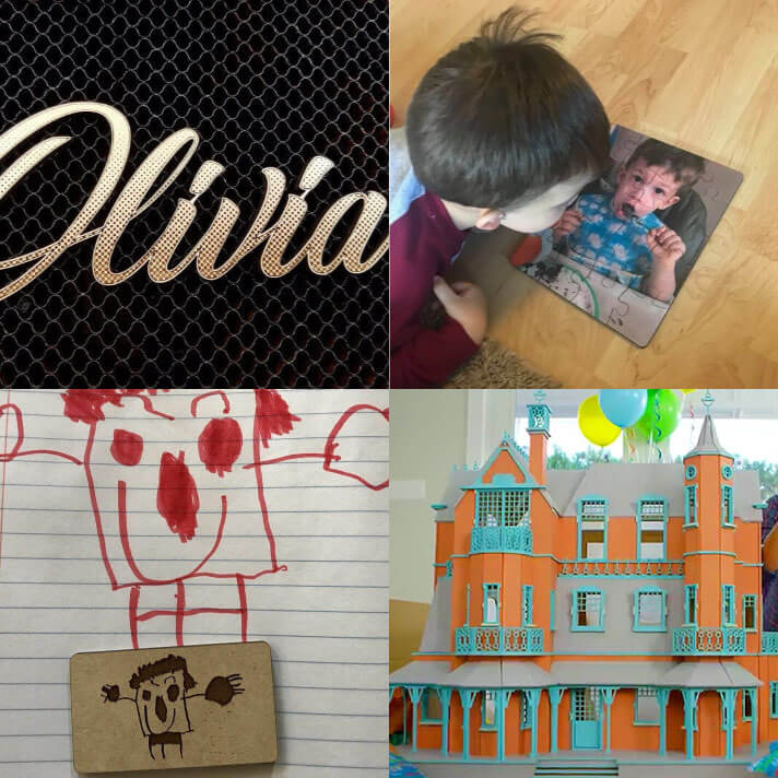 Some family projects made with Glowforge