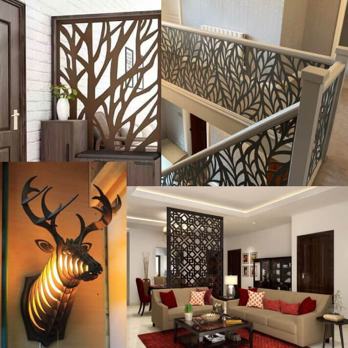 Laser-cut intricate patterns for home improvement projects