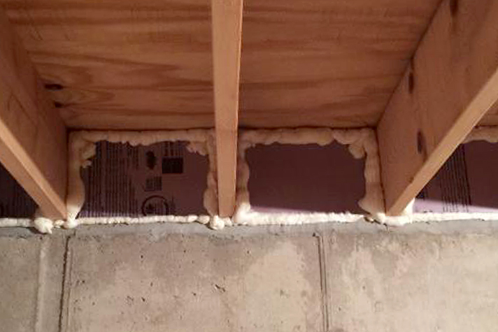 Foam Insulation of Band Joist