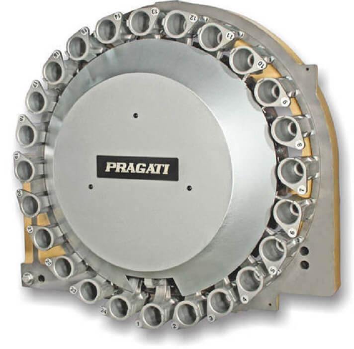 Automatic tool changer unit capable of holding 24 tools