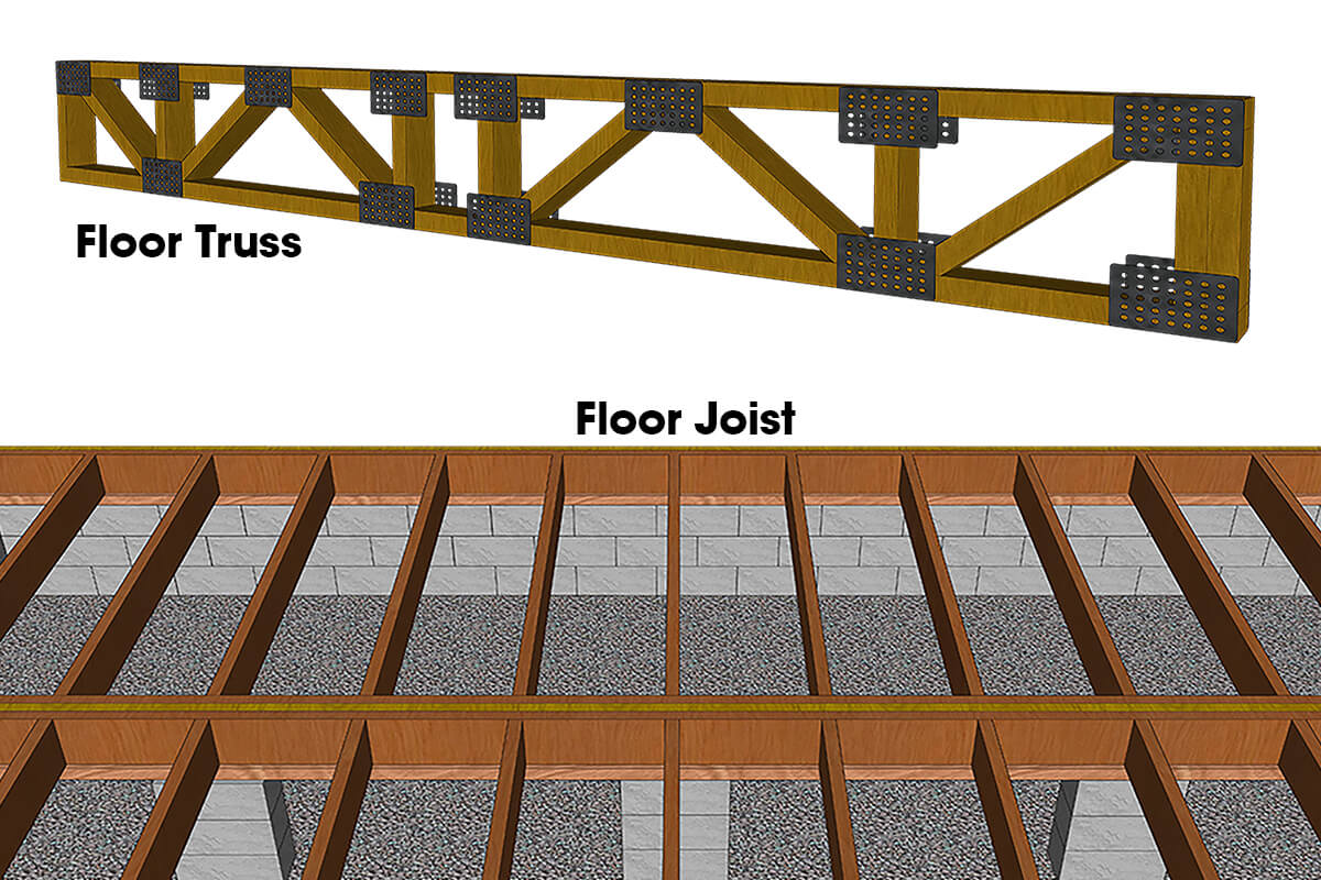 Floor Truss vs Floor Joist