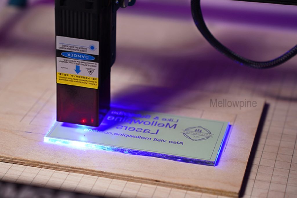 Using a diode laser to engrave mirror