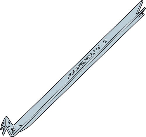 nailless joist bridging connector