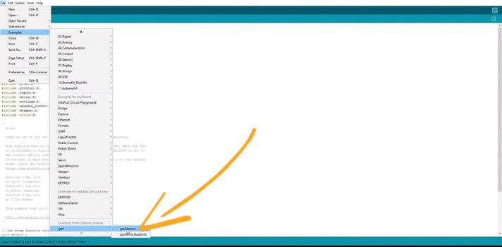 Uploading GRBL to the Arduino system