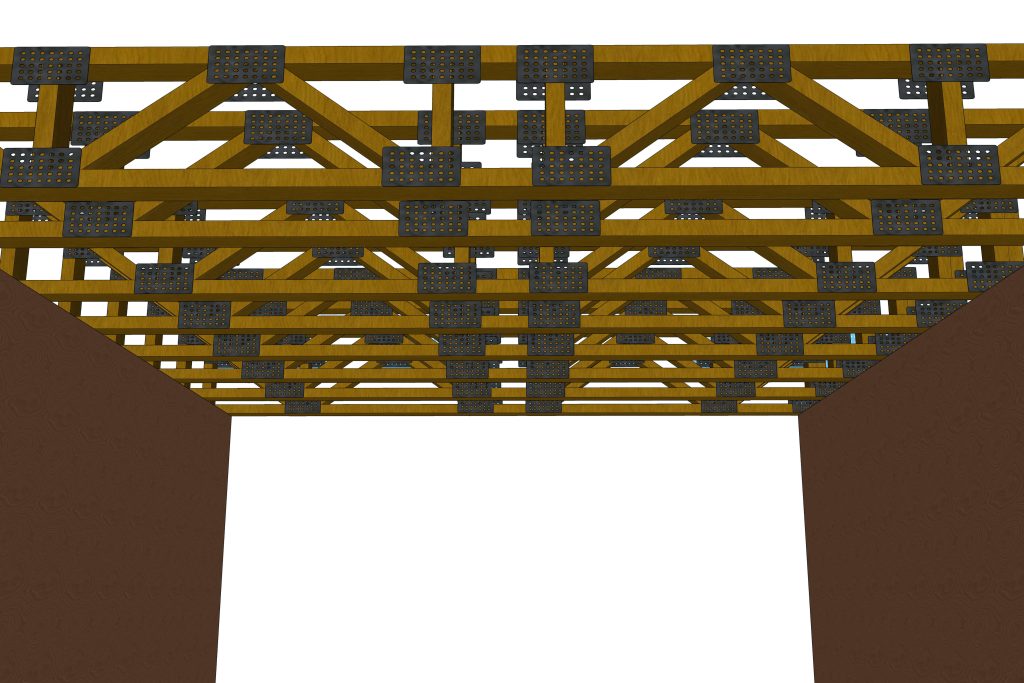 Wooden Truss Joists.