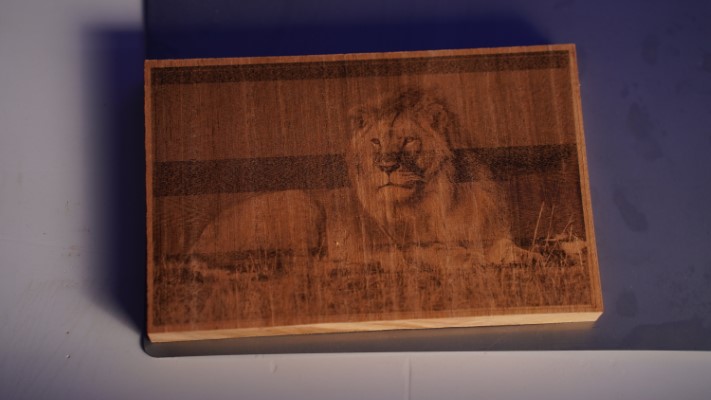 Wood engraved on Atomstack X7