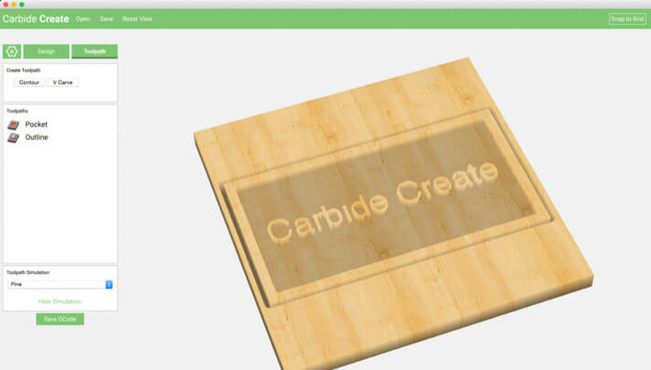 Carbide 3D interface