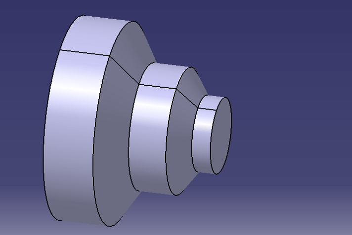 3D CAD drawing of the required part