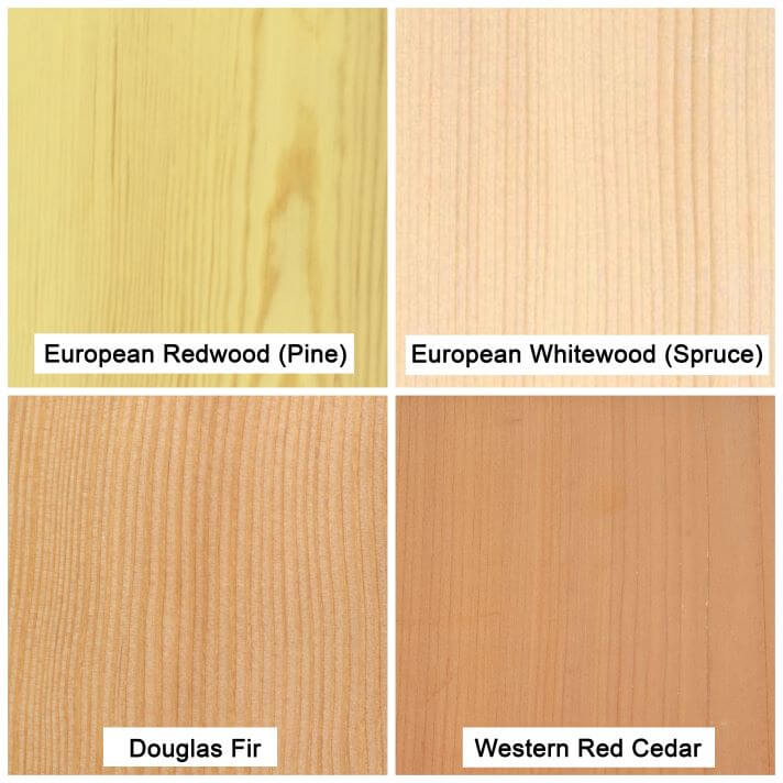 Different Wood Species.