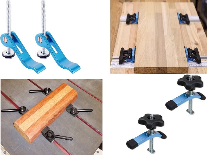 Clamping tools for a CNC router